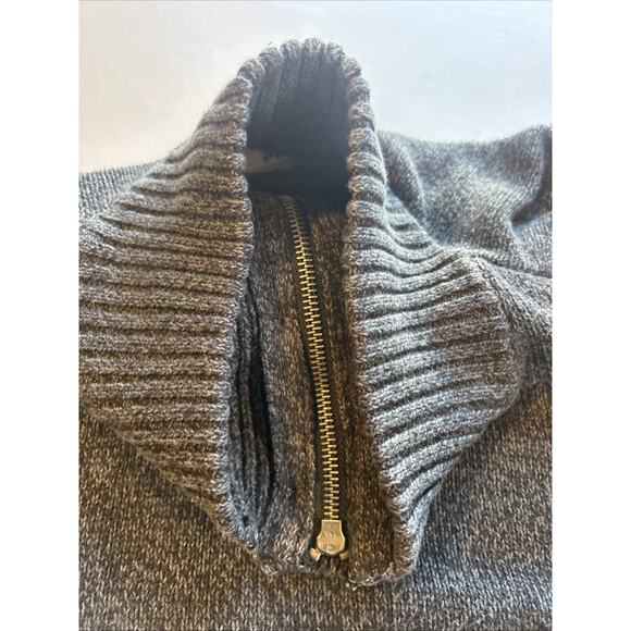 Urban Pipeline Men's XL Heather Grey Mock Neck Sweater Button/zipper - Picture 5 of 8